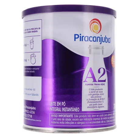 LEITE PÓ PIRACANJUBA INTEGRAL A2 LATA 380G 360-33