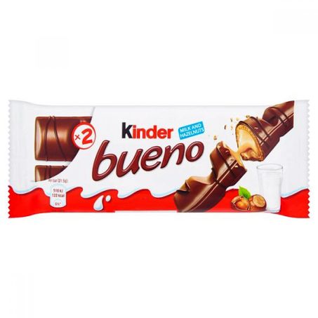 BOMBOM WAFER KINDER BUENO COM 2 UNIDADES