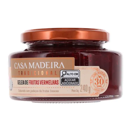 Geléia Casa Madeira Tradicional Frutas Vermelhas 240g 360-3