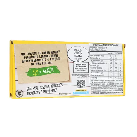 Caldo maggi legumes men.sodio 114g 360-16