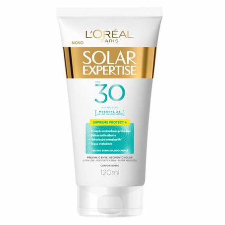 Protetor Solar Supreme Protect 4 Corporal FPS 30 L'oréal Paris Solar Expertise Bisnaga