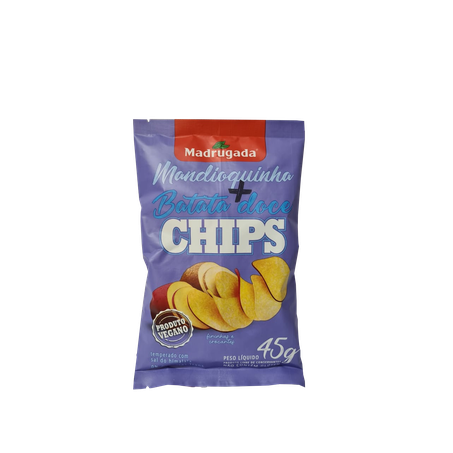 SALGADINHO MADRUGADA 45G CHIPS MANDIOQUINHA + BATATA DOCE