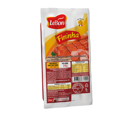 LINGUIÇA LEBON FININHA DEFUMADA 215G 360-1