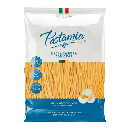 Massa pastamia caseira fettuccine n3 400g