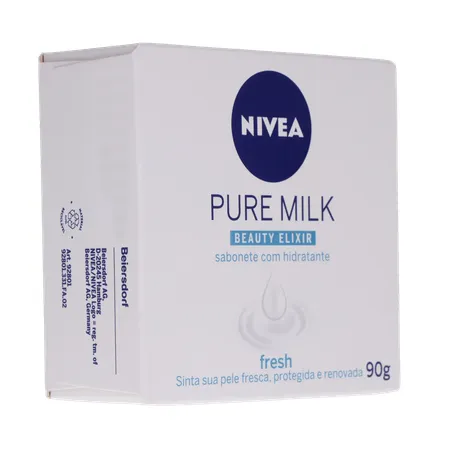 Sabonete nivea hidratante pure milk fresh caixa 90g 360-32