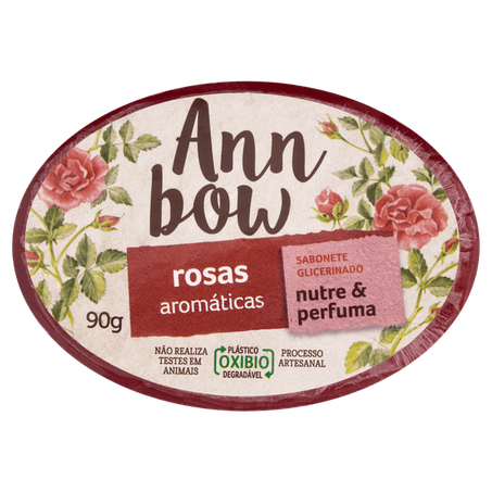 Sabonete em barra ann bow rosa 90g