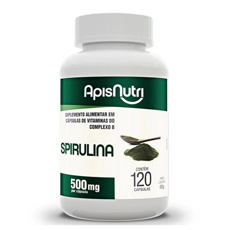 SPIRULINA 500MG 120 CAPS - APISNUTRI