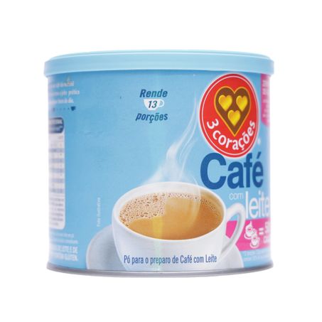 Café 3 corações com leite zero açúcar 265g 360-53