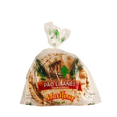 Pão Libanês Maxifour Tradicional 650g