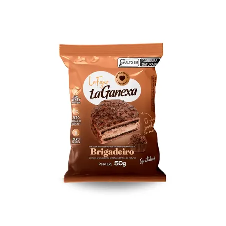 ALFAJOR BRIGADEIRO COM WHEY 50G - LA GANEXA