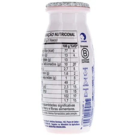 Leite Fermentado Parcialmente Desnatado de Morango Actimel 100G 360-23