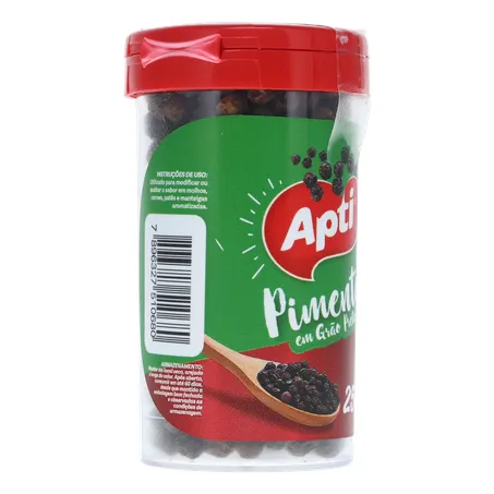 Pimenta apti preta em grao 25g 360-31