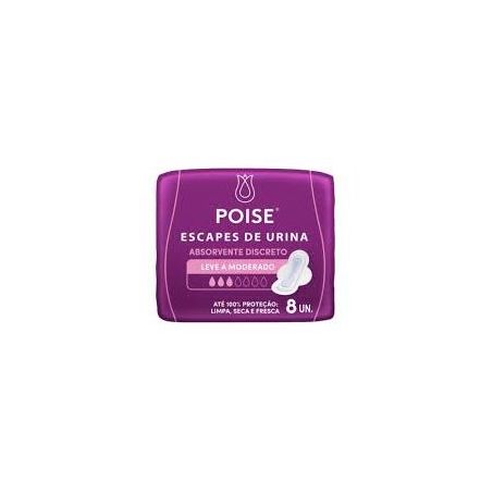 Absorvente Poise Discreto Com Abas 8un 
 
