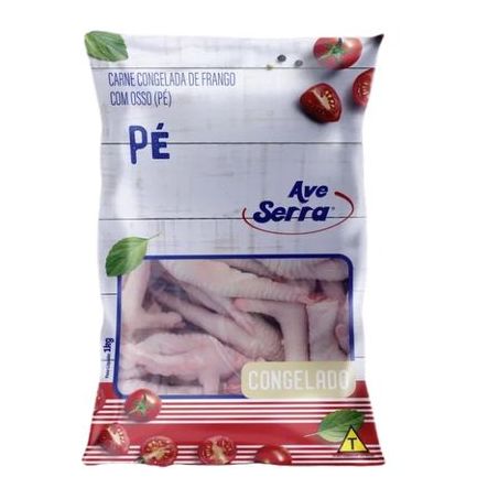 Pés de Frango Congelados Seva Pacote de 1kg