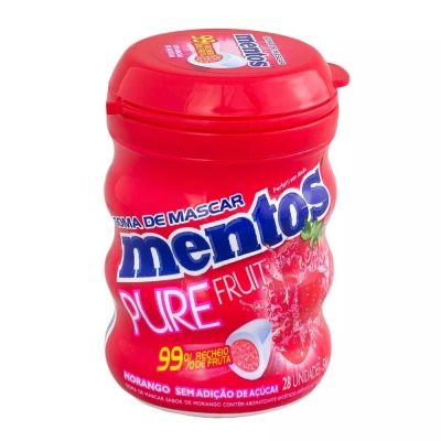 Goma pure fresh morango mentos 56g