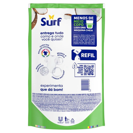 LAVA ROUPAS LÍQUIDO SURF COCO SC 900ML 360-1