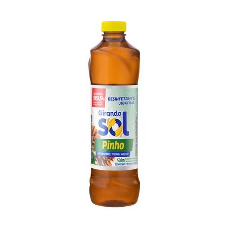 Desinfetante para Uso Geral Girando Sol  Pinho Frasco 500ml