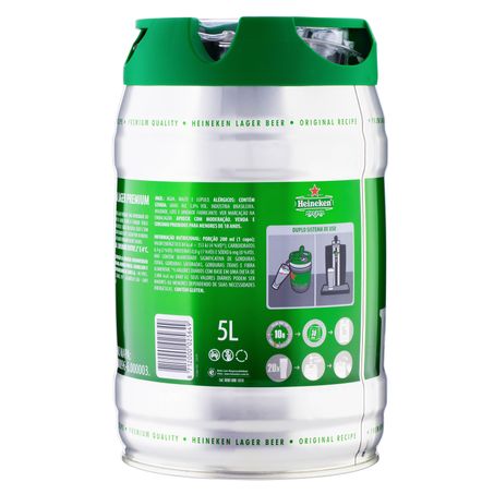 CERVEJA HEINEKEN BARRIL LAGER 5L 360-2