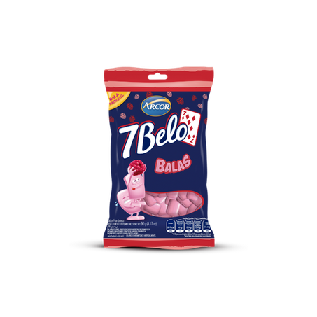 Bala sete belo framboesa 100g