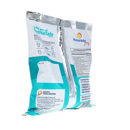 Leite em Pó Piracanjuba Desnatado Instantâneo Pacote com  400G 360-14
