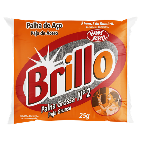 Palha de aço brillo n°2 grossa