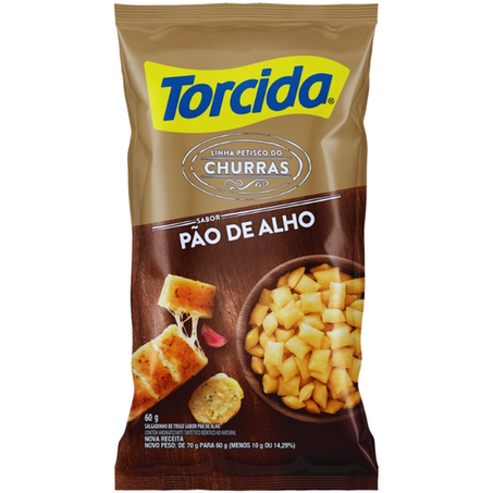 SALGADINHO TORCIDA SABOR PÃO DE ALHO 60G