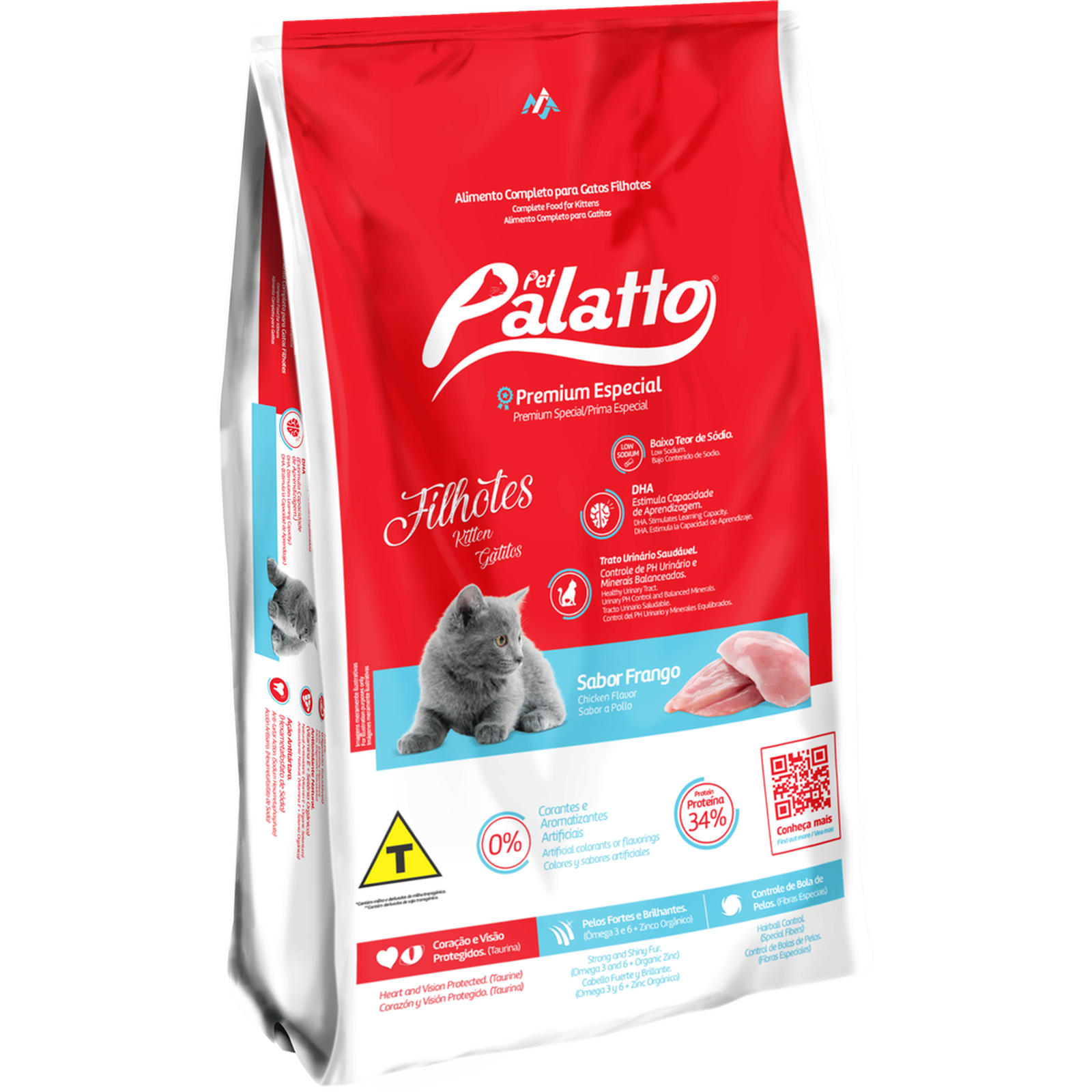 Ração Palatto Gatos Filhotes 10,1Kg