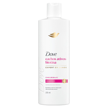 Shampoo Dove 370ml - Cachos Ativos - Biotina