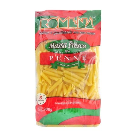 Massa Fresca Romena Penne Embalagem 500G