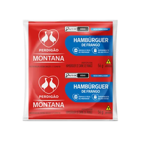 HAMBURGUER PERDIGÃO MONTANA FRANGO 56G