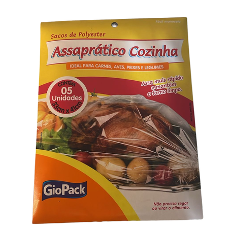 Saco poliester assapratico cozinha giopack 33x41 c/05un