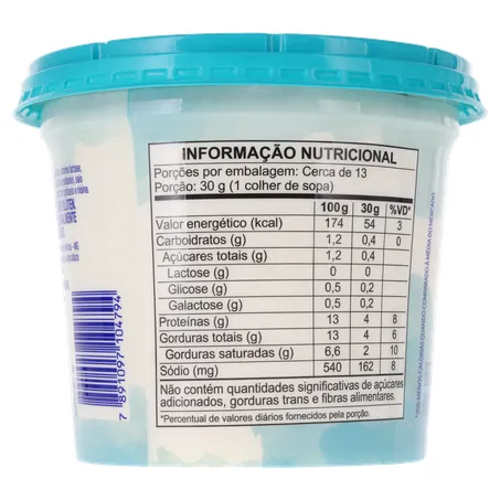 Requeijão Cremoso Batavo Pense Zero Sem Lactose 400g 360-23