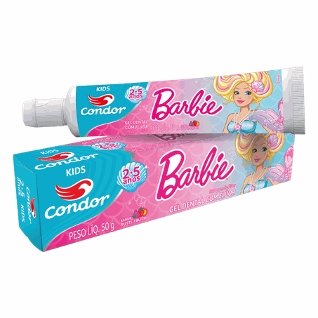 Gel dental condor barbie 3512 kids 50 g