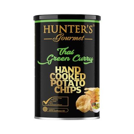 CHIPS DE BATATA HUNTER'S GOURMET 150G CURRY VERDE TAILANDES