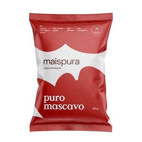 Pipoca mais pura s/g mascavo 100g