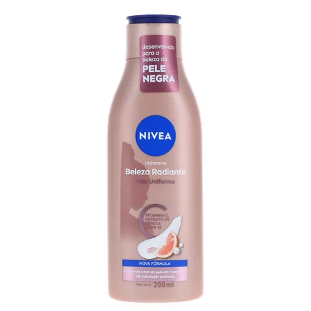 Hidratante Corporal Nivea Beleza Radiante Frasco 200ml