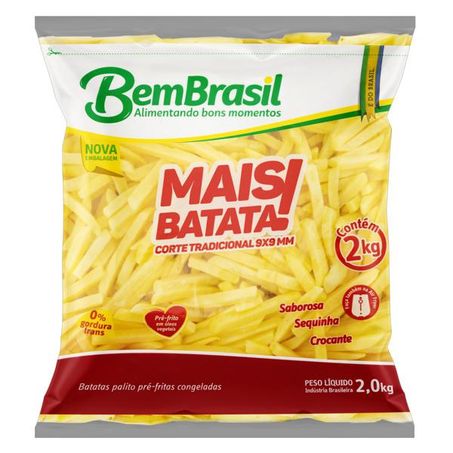 Batata Pré-Frita Palito Congelada Bem Brasil Mais Batata!