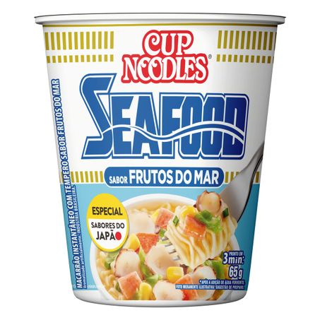 MACARRÃO INSTANTÂNEO FRUTOS DO MAR NISSIN CUP NOODLES