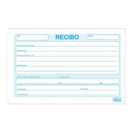 Bloco De Recibo Tilibra S/Canhoto