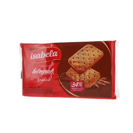 Biscoito Isabela Salgado Integral Pacote 350g 
  360-1