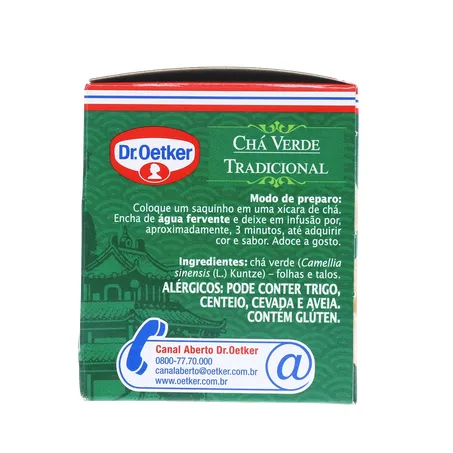 CHÁ DR OETKER VERDE TRADICIONAL SAQUINHO 10UN 360-9