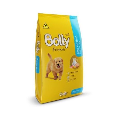 Ração para cães bolly premium frango e leite 1kg