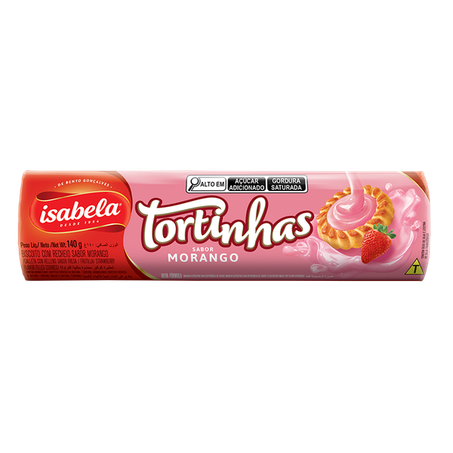 BISC TORTINHAS ISABELA MORANGO 140G (072413)