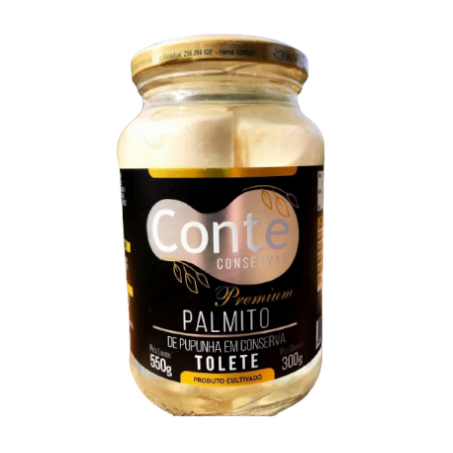 Palmito conte 300gr pupunha tomate
