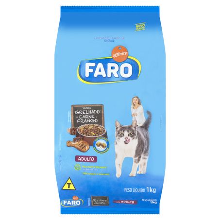 RAÇÃO PARA GATOS ADULTOS GRELHADO DE CARNE E FRANGO AFFINITY FARO