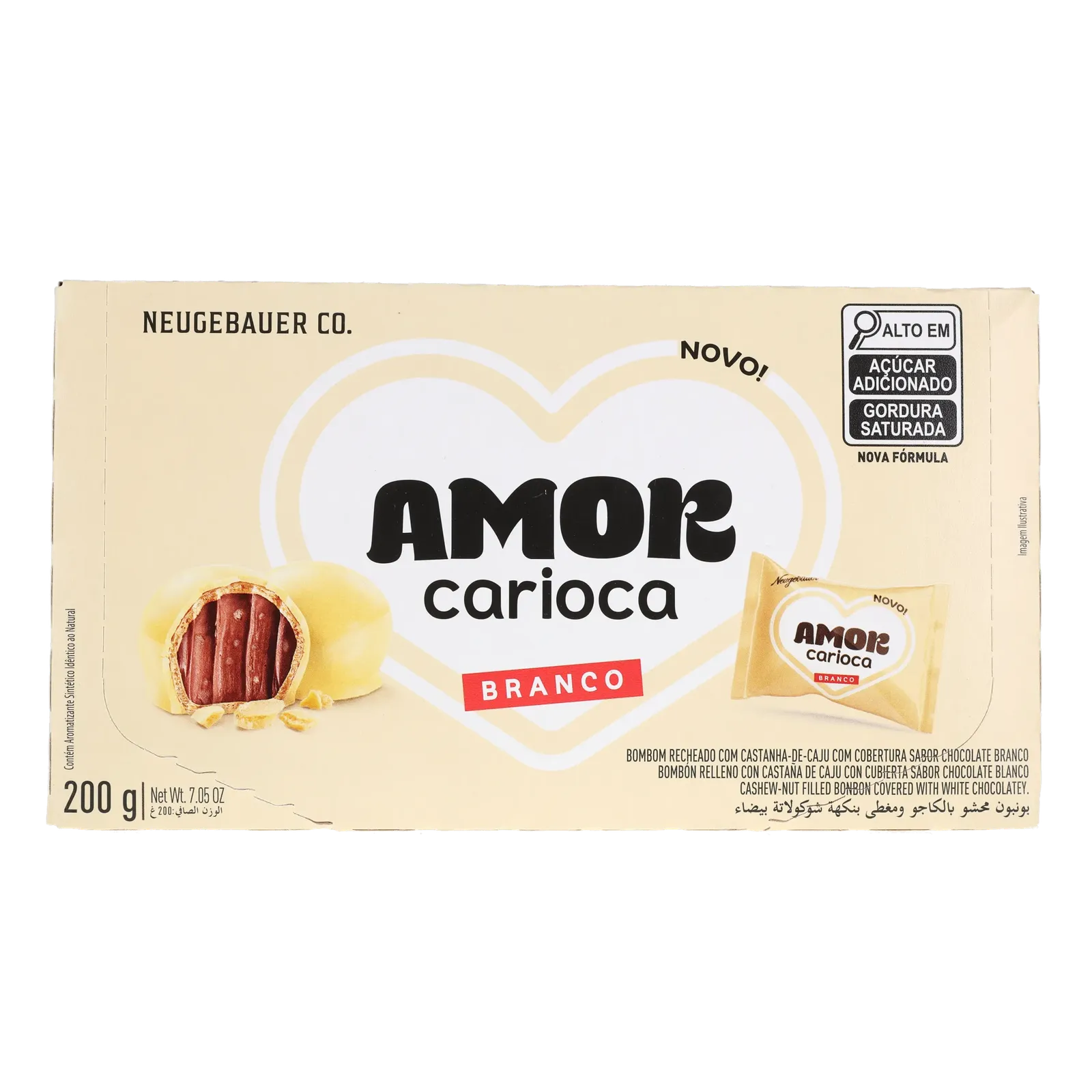 Bombom neugebauer amor carioca bco cx 200gr