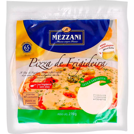 Massa pizza mezzani 270g 10x1