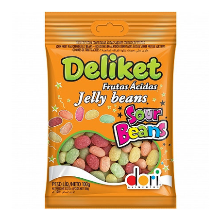 BALA DE GOMA FRUTAS ÁCIDAS DORI DELIKET