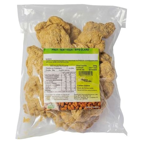 PROTEINA TEXTURIZADA DE SOJA CLARA SABOR BIFE 250G