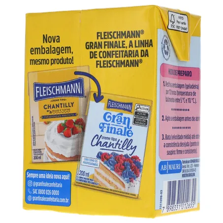 Creme Chantilly Fleischmann Gran Finale 200ml 360-21